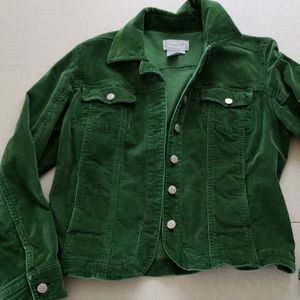 Green corduroy jacket